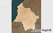 Satellite Map of Safi, darken