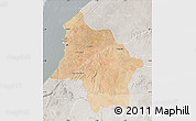 Satellite Map of Safi, lighten, semi-desaturated