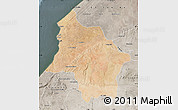 Satellite Map of Safi, semi-desaturated