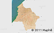 Satellite Map of Safi, single color outside