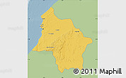 Savanna Style Map of Safi, single color outside