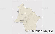 Shaded Relief Map of Safi, cropped outside