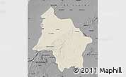 Shaded Relief Map of Safi, darken, desaturated