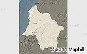 Shaded Relief Map of Safi, darken