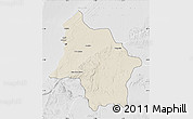 Shaded Relief Map of Safi, lighten, desaturated