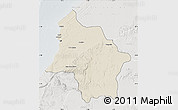 Shaded Relief Map of Safi, lighten, semi-desaturated