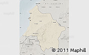 Shaded Relief Map of Safi, semi-desaturated