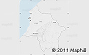 Silver Style Map of Safi, single color outside