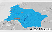 Political Panoramic Map of Safi, lighten, desaturated