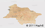 Satellite Panoramic Map of Safi, cropped outside