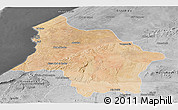 Satellite Panoramic Map of Safi, desaturated