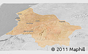 Satellite Panoramic Map of Safi, lighten, desaturated