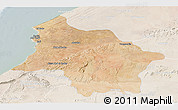 Satellite Panoramic Map of Safi, lighten