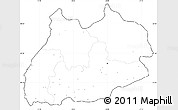 Blank Simple Map of Tensift, cropped outside, no labels