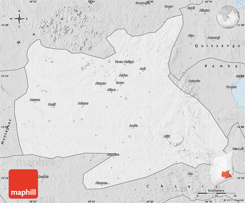 Silver Style Map of Ancuabe