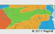 Political 3D Map of Chiure