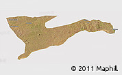 Satellite 3D Map of Chiure, cropped outside
