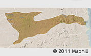 Satellite 3D Map of Chiure, lighten