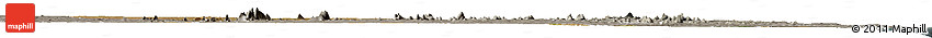Satellite Horizon Map of Chiure, semi-desaturated