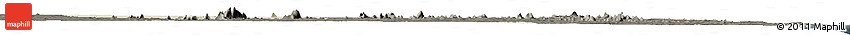 Shaded Relief Horizon Map of Chiure, darken Shaded Relief Horizon Map of Chiure, darken