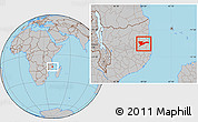 Gray Location Map of Chiure