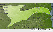 Physical Map of Chiure, darken