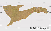 Satellite Map of Chiure, cropped outside