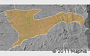 Satellite Map of Chiure, desaturated
