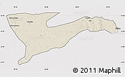 Shaded Relief Map of Chiure, cropped outside