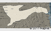 Shaded Relief Map of Chiure, darken