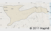 Shaded Relief Map of Chiure, lighten