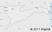 Silver Style Map of Chiure, single color outside
