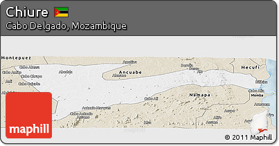 Classic Style Panoramic Map of Chiure