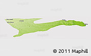 Physical Panoramic Map of Chiure, cropped outside