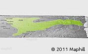 Physical Panoramic Map of Chiure, desaturated