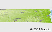 Physical Panoramic Map of Chiure
