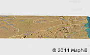 Satellite Panoramic Map of Chiure