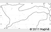 Blank Simple Map of Chiure, no labels
