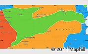 Political Simple Map of Chiure