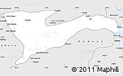 Silver Style Simple Map of Chiure