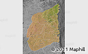 Satellite Map of Cabo Delgado, desaturated
