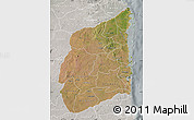 Satellite Map of Cabo Delgado, lighten, semi-desaturated