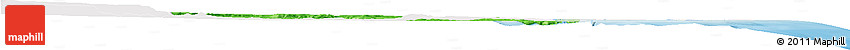 Political Horizon Map of Mocimboa Da Praia, single color outside