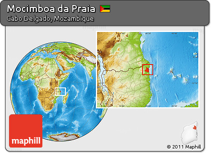 Physical Location Map of Mocimboa Da Praia