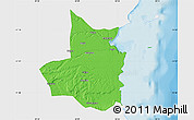 Political Map of Mocimboa da Praia, single color outside