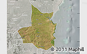 Satellite Map of Mocimboa da Praia, lighten, semi-desaturated
