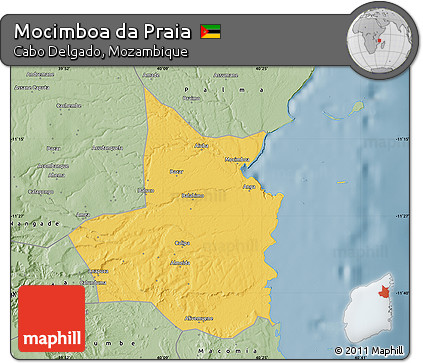 Savanna Style Map of Mocimboa Da Praia