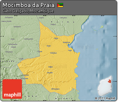 Savanna Style Map of Mocimboa Da Praia