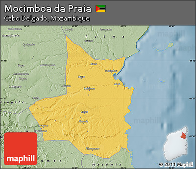 Savanna Style Map of Mocimboa Da Praia