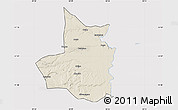 Shaded Relief Map of Mocimboa da Praia, cropped outside